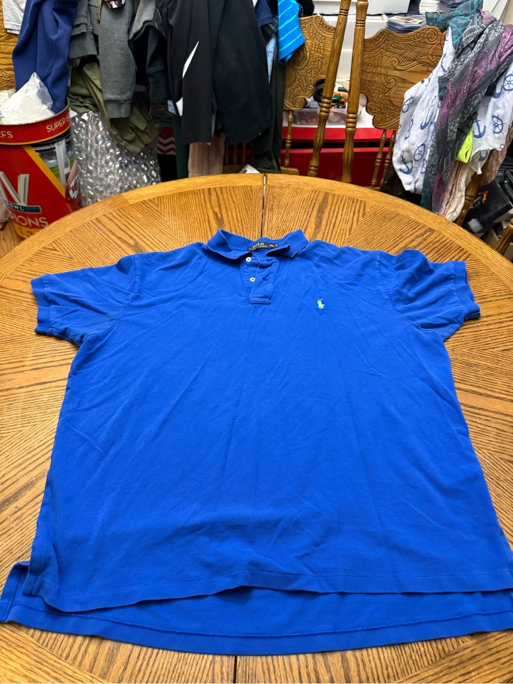 Ralph Lauren Men’s Polo Shirt in Bright Blue with Embroidered Pony